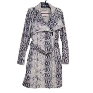 BCBGeneration lightweight Snake print trench coat women’s size M